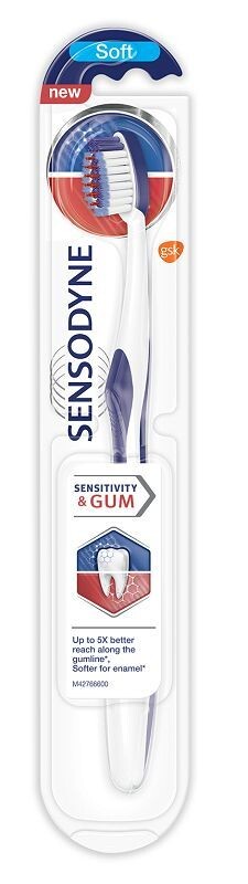 Sensodyne Sensivity&Gum Soft зубная щетка, 1 шт.
Sensodyne Sensivity&Gum Soft зубная щетка, 1 шт.