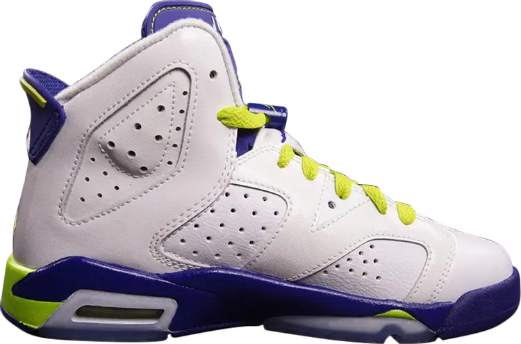 Кроссовки Air Jordan 6 Retro GG Fierce Green, белый 
Кроссовки Air Jordan 6 Retro GG Fierce Green, белый