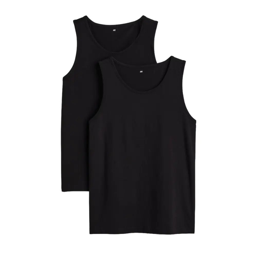 Майка H&M 2-pack Regular Fit, черный
Майка H&M 2-pack Regular Fit, черный
