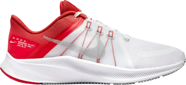 Кроссовки Nike Quest 4 'White Chile Red', белый
Кроссовки Nike Quest 4 'White Chile Red', белый