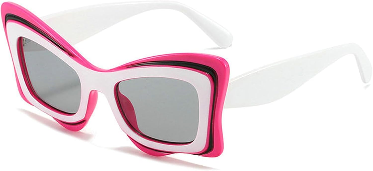 Винтажные солнцезащитные очки Willochra в стиле «кошачий глаз» для женщин, модные, уникальные, в стиле 90-х, с бабочками, футуристические, массивные, модель F27, White Purple
Винтажные солнцезащитные очки Willochra в стиле «кошачий глаз» для женщин, модные, уникальные, в стиле 90-х, с бабочками, футуристические, массивные, модель F27, White Purple