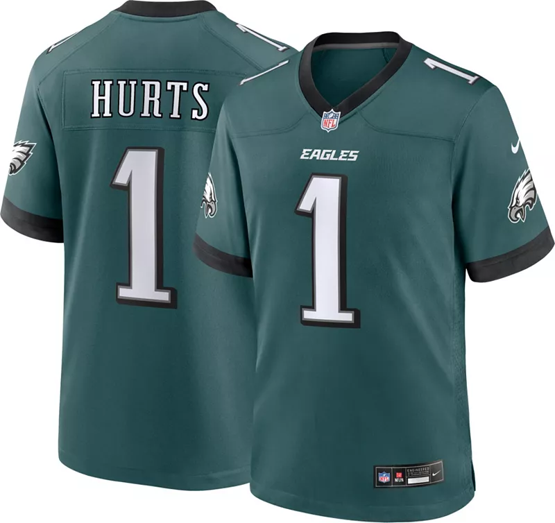 Зеленая игровая майка Nike Youth Philadelphia Eagles Jalen Hurts #1
Зеленая игровая майка Nike Youth Philadelphia Eagles Jalen Hurts #1