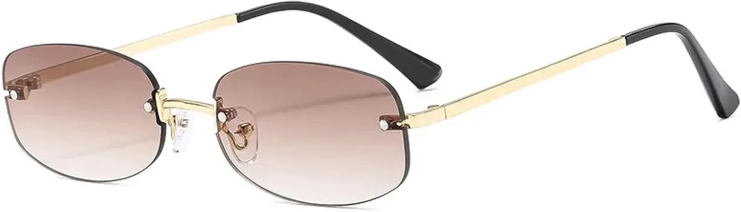 Женские роскошные солнцезащитные очки без оправы, женские винтажные без оправы, женские очки с защитой от УФ-излучения UV400, мужские очки VFDHN, Gold-brown
Женские роскошные солнцезащитные очки без оправы, женские винтажные без оправы, женские очки с защитой от УФ-излучения UV400, мужские очки VFDHN, Gold-brown