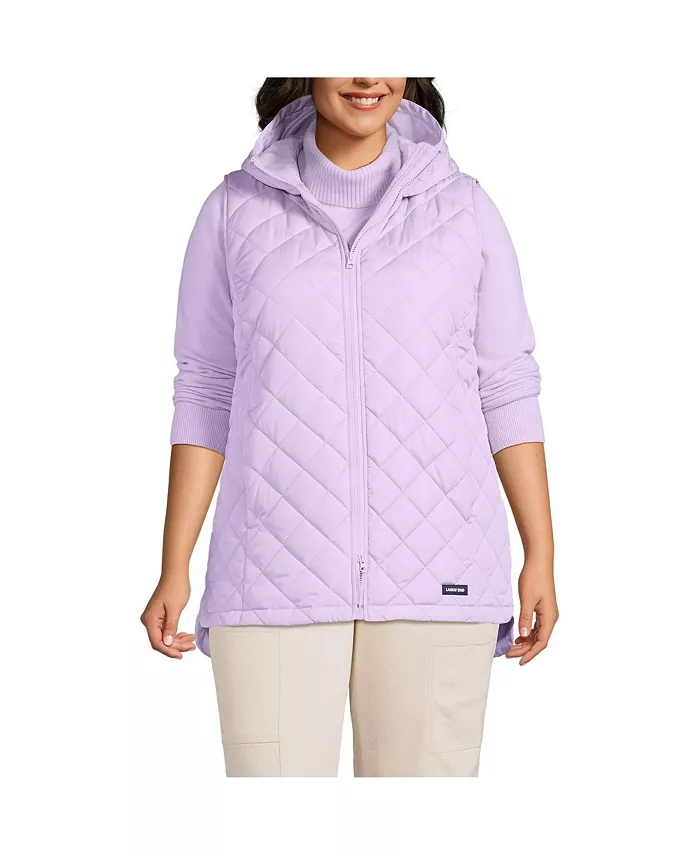 Утепленный жилет с капюшоном FeatherFree Plus Size Lands' End, фиолетовый
Утепленный жилет с капюшоном FeatherFree Plus Size Lands' End, фиолетовый