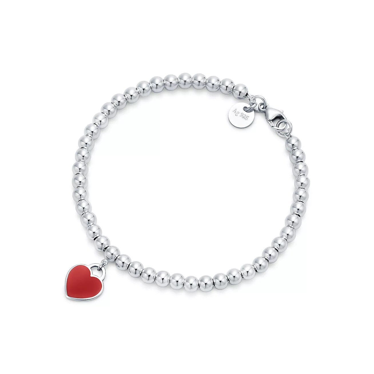 Браслет Tiffany & Co. Return to Tiffany Red Heart Tag Bead, серебро
Браслет Tiffany & Co. Return to Tiffany Red Heart Tag Bead, серебро
