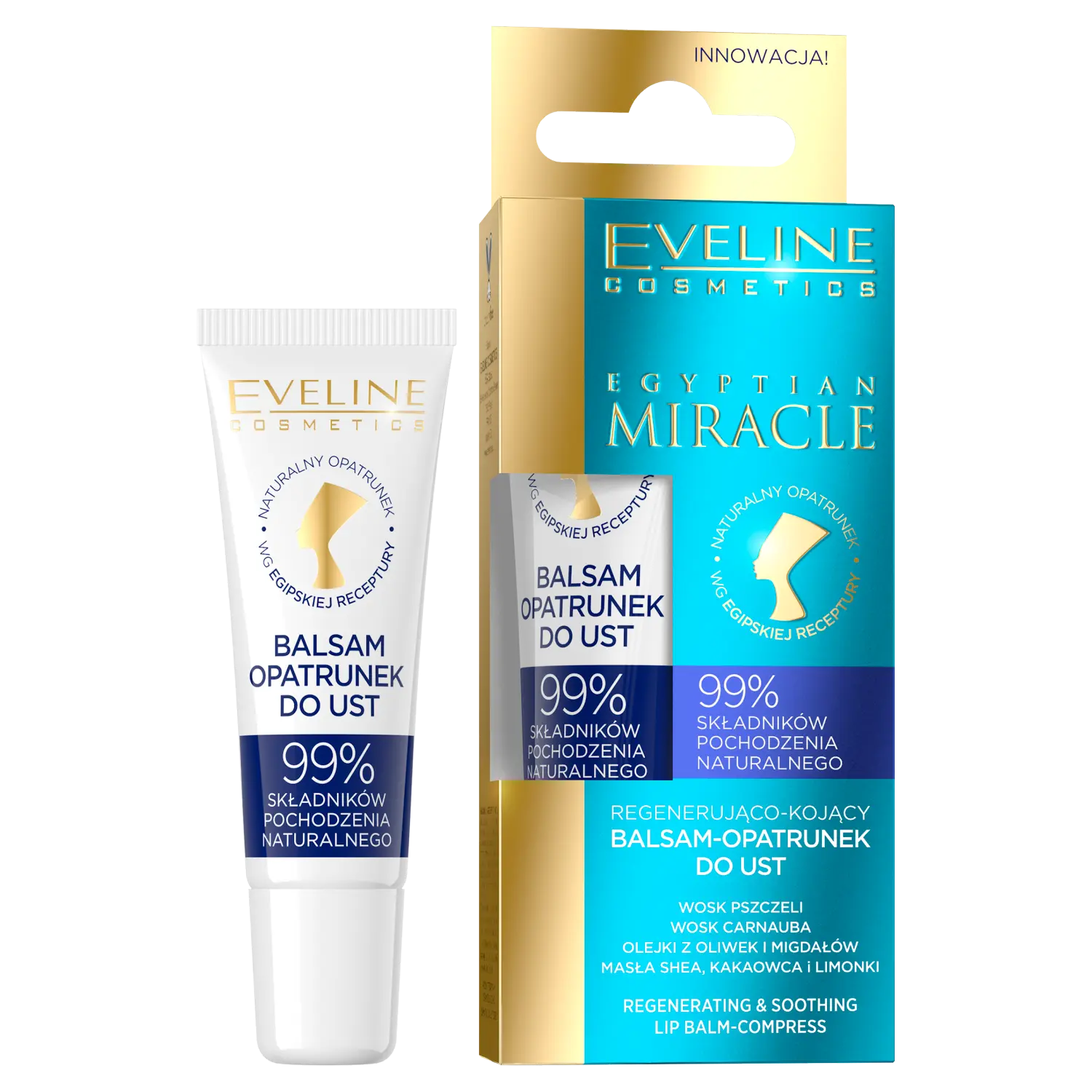 Eveline Cosmetics Egyptian Miracle бальзам для губ, 12 мл
Eveline Cosmetics Egyptian Miracle бальзам для губ, 12 мл