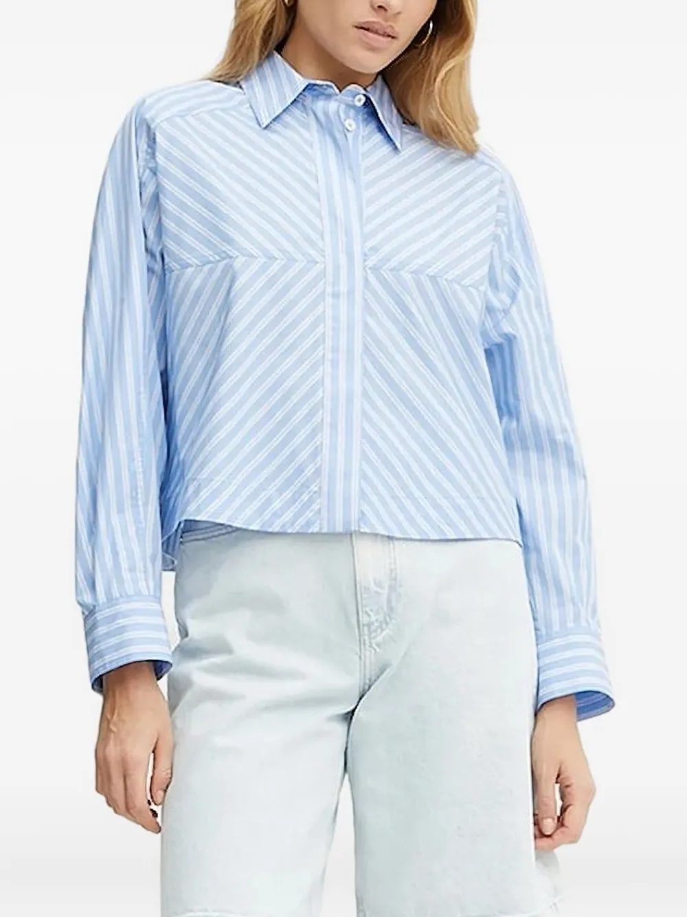 Рубашка в диагональную полоску с длинными рукавами Ivy Oak, синий
Рубашка в диагональную полоску с длинными рукавами Ivy Oak, синий