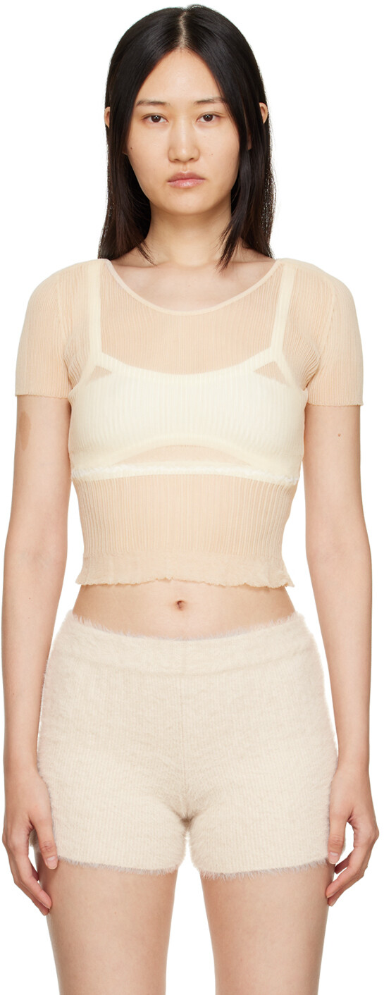 Бежевая футболка Le Papier 'La Maille Sognu' Jacquemus, Бежевый, Бежевая футболка Le Papier 'La Maille Sognu' Jacquemus
Бежевая футболка Le Papier 'La Maille Sognu' Jacquemus, Бежевый, Бежевая футболка Le Papier 'La Maille Sognu' Jacquemus