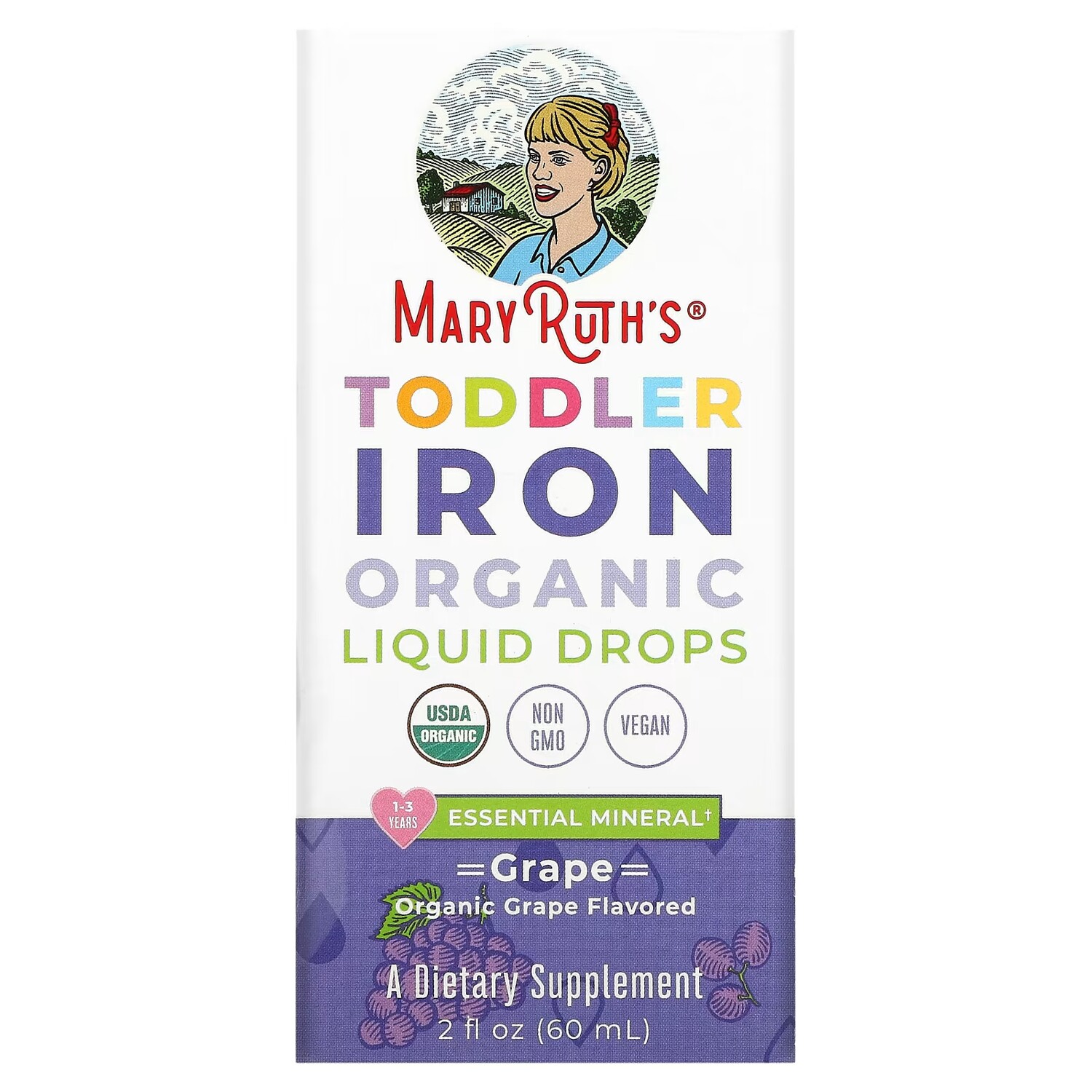 Капли органические с железом MaryRuth's для детей 1–3 лет, 60 мл
Капли органические с железом MaryRuth's для детей 1–3 лет, 60 мл
