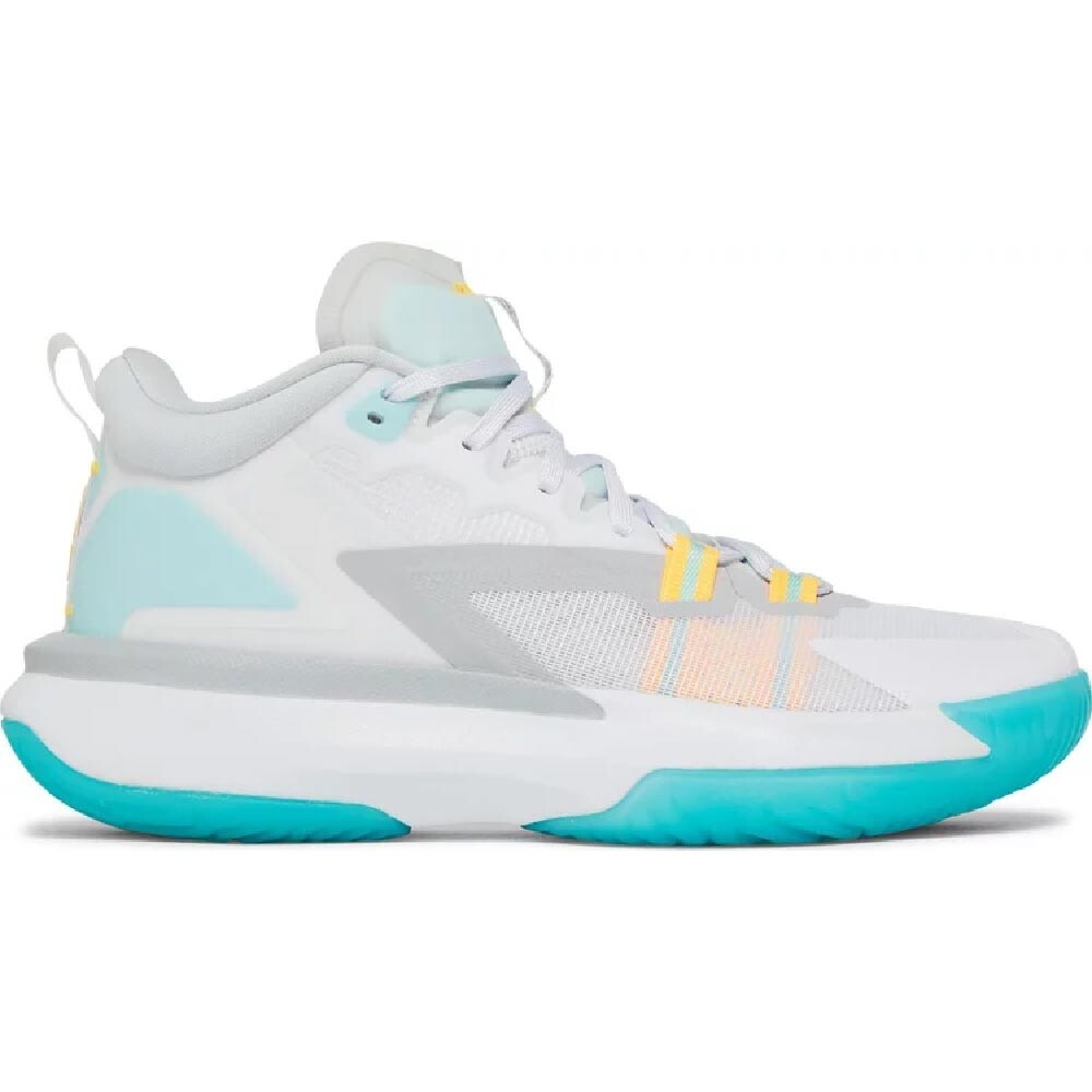 Кроссовки Nike Air Jordan Zion 1 PF White Dynamic Turquoise, белый/голубой/желтый
Кроссовки Nike Air Jordan Zion 1 PF White Dynamic Turquoise, белый/голубой/желтый