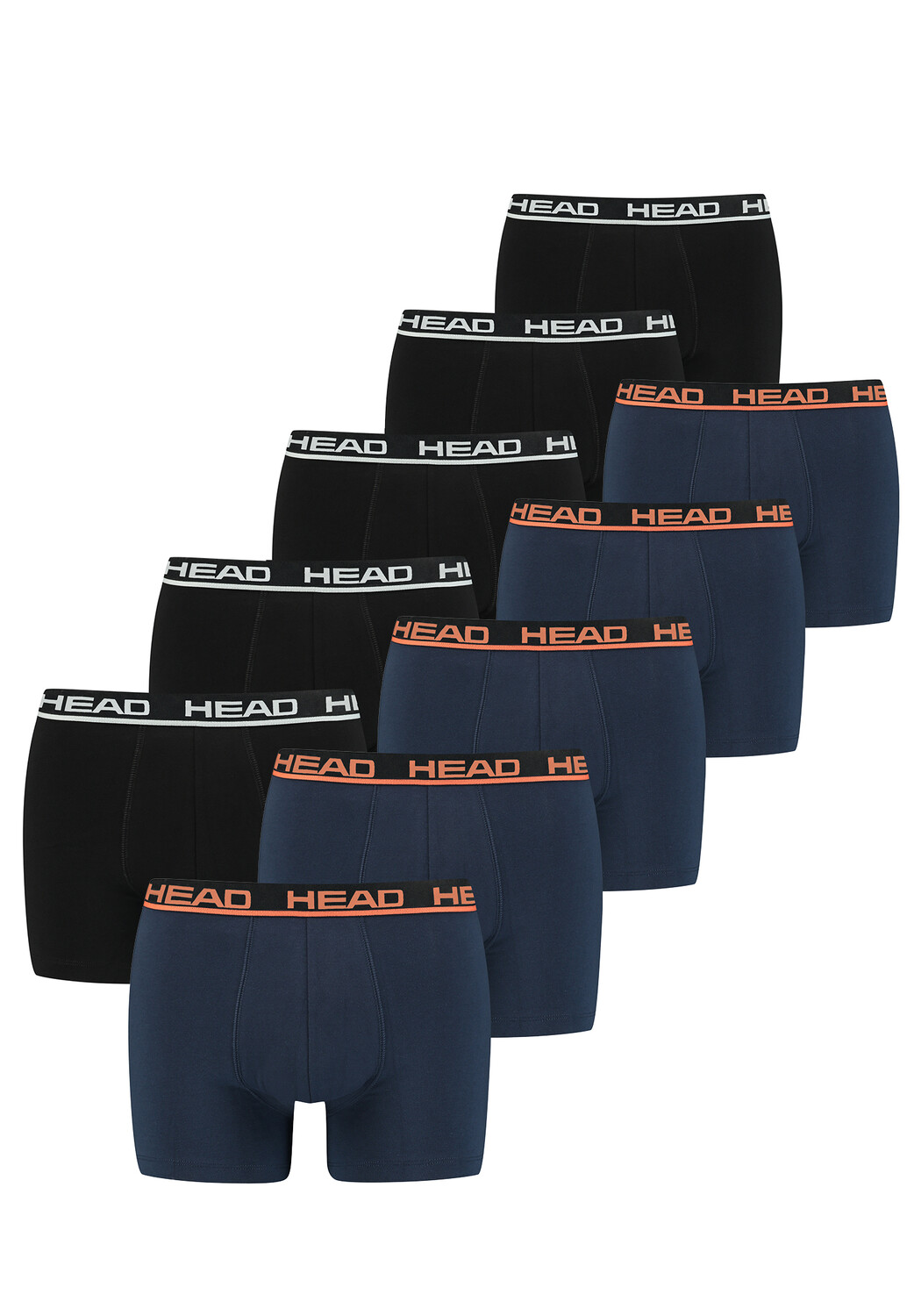 Боксеры HEAD Boxershorts 10 шт, цвет Schwarz - Blau 
Боксеры HEAD Boxershorts 10 шт, цвет Schwarz - Blau