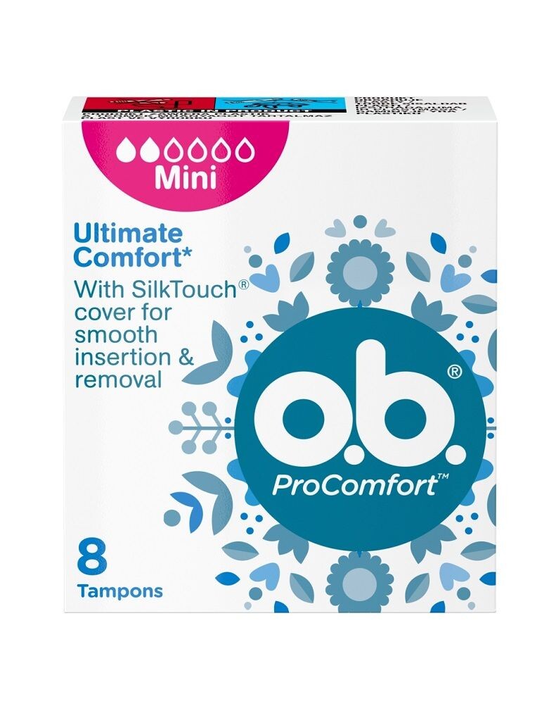 O.B. ProComfort Mini гигиенические тампоны, 8 шт.
O.B. ProComfort Mini гигиенические тампоны, 8 шт.