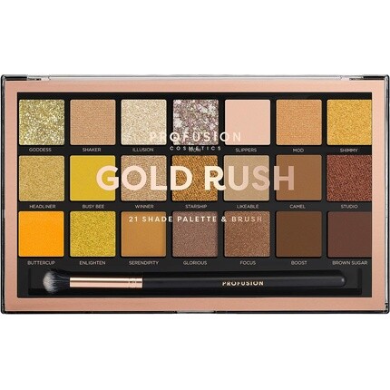 Палитра теней для век Profusion Cosmetics Gold Rush с 21 оттенком
Палитра теней для век Profusion Cosmetics Gold Rush с 21 оттенком