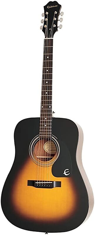 Epiphone DR-100 Dreadnought Acoustic - Vintage Sunburst
Epiphone DR-100 Dreadnought Acoustic - Vintage Sunburst
