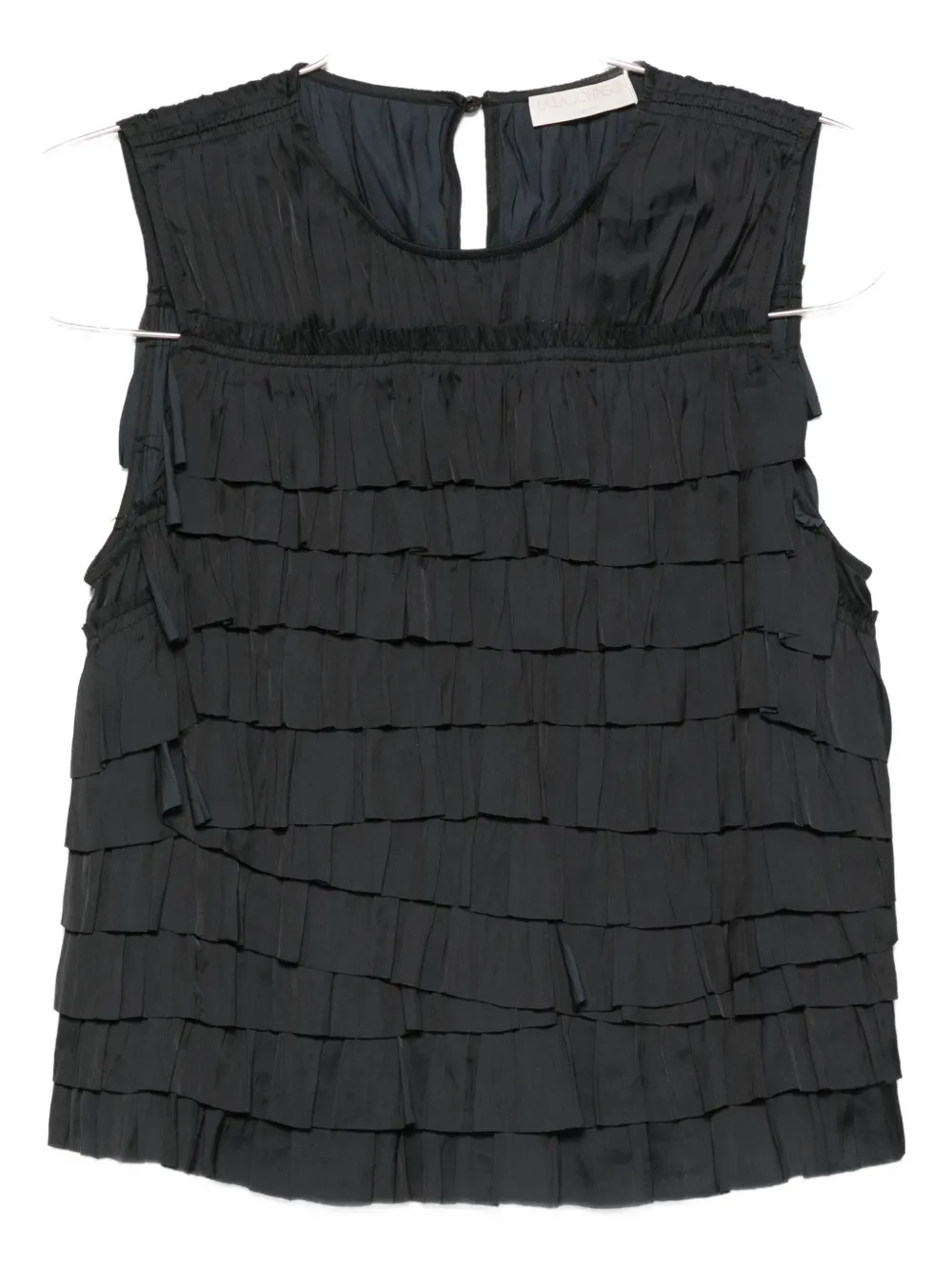 Топ с многоуровневыми оборками Quinn Ulla Johnson, черный 
Топ с многоуровневыми оборками Quinn Ulla Johnson, черный