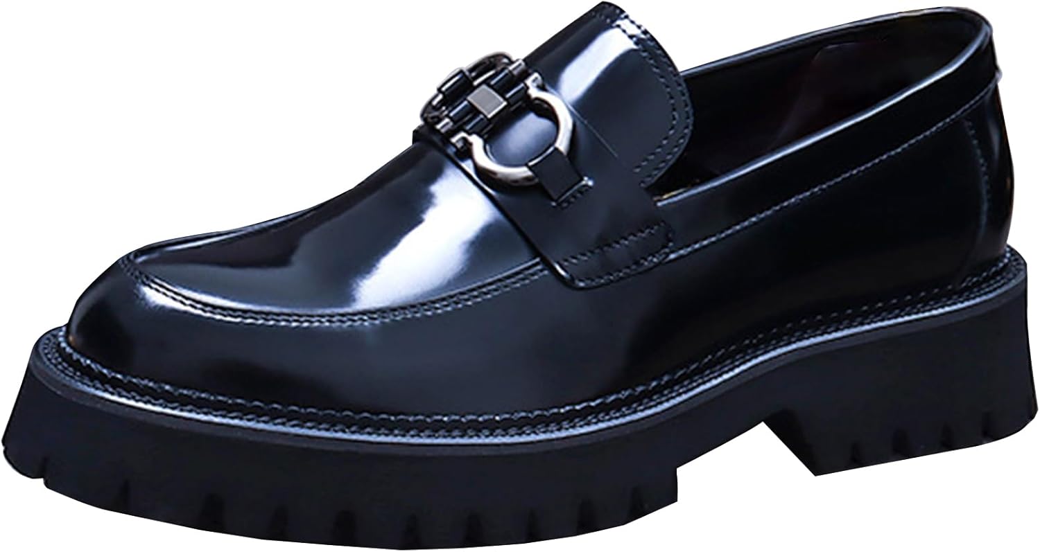 Мужские лоферы с круглым носком, лодочные туфли из натуральной кожи, прогулочные туфли с пряжкой, повседневная кожаная обувь для мужчин Hlasmspe, черный
Мужские лоферы с круглым носком, лодочные туфли из натуральной кожи, прогулочные туфли с пряжкой, повседневная кожаная обувь для мужчин Hlasmspe, черный