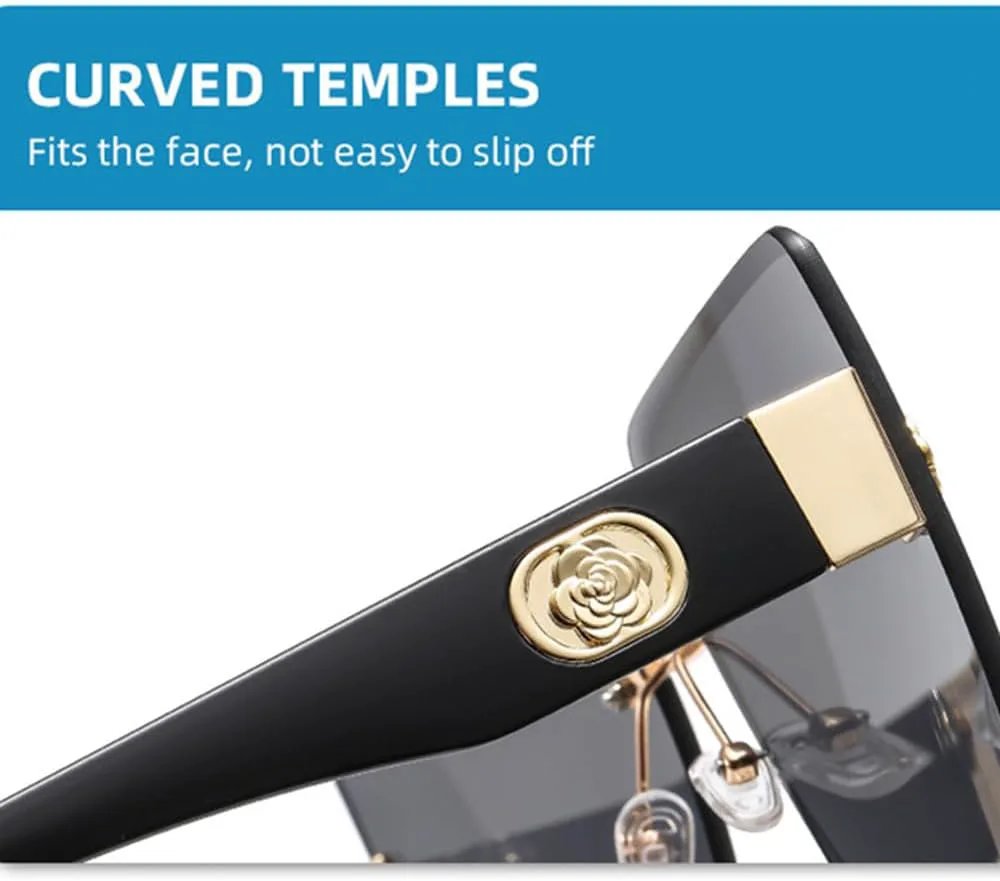 Солнцезащитные очки без оправы 2027 года, большие, стильные, с градиентным переходом цвета, многоцветные, модные, для женщин, винтажные MTZJH, Beige-g Purple
Солнцезащитные очки без оправы 2027 года, большие, стильные, с градиентным переходом цвета, многоцветные, модные, для женщин, винтажные MTZJH, Beige-g Purple