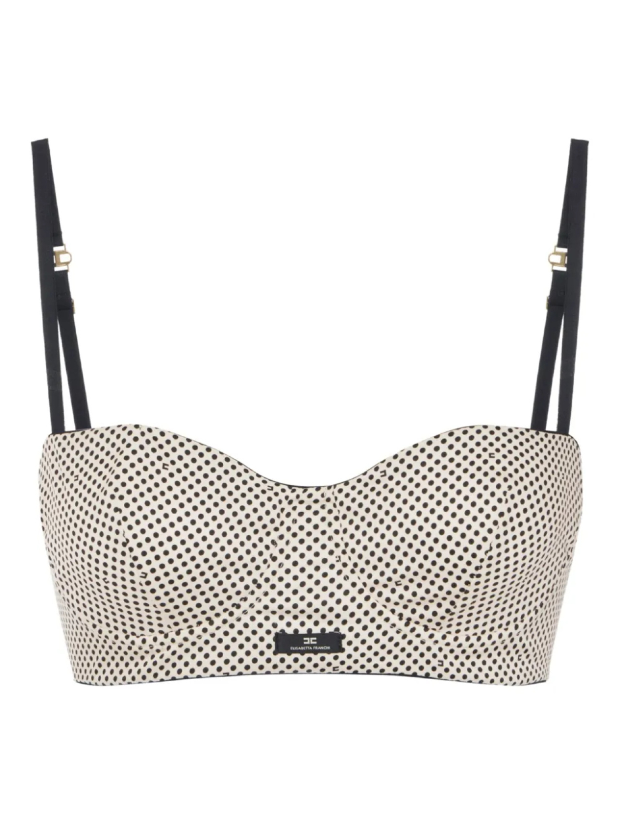 Бюстгальтер-топ с принтом в горошек Elisabetta Franchi, белый
Бюстгальтер-топ с принтом в горошек Elisabetta Franchi, белый