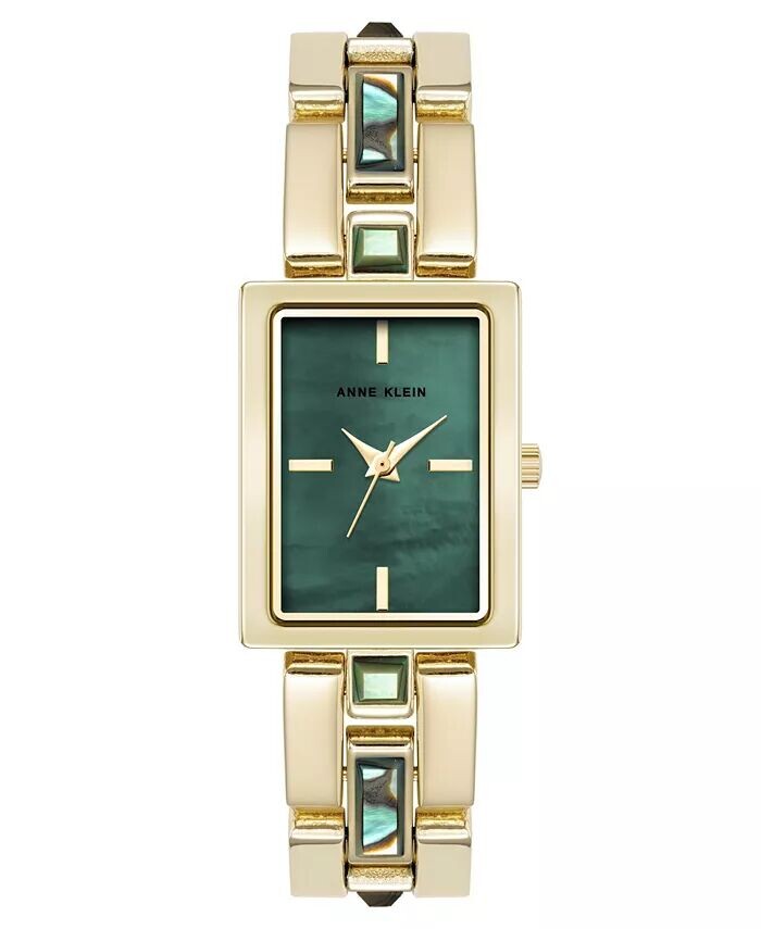 Женские кварцевые часы-браслет из металлического сплава золотистого цвета с ушками и драгоценными камнями, 21 мм Anne Klein, мультиколор
Женские кварцевые часы-браслет из металлического сплава золотистого цвета с ушками и драгоценными камнями, 21 мм Anne Klein, мультиколор