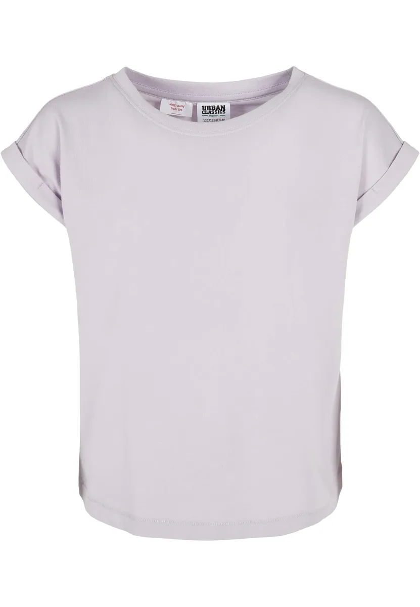 Футболка URBAN CLASSICS " Urban Classics, женская футболка из органического материала для девочек с удлиненными плечами", цвет Softlilac
