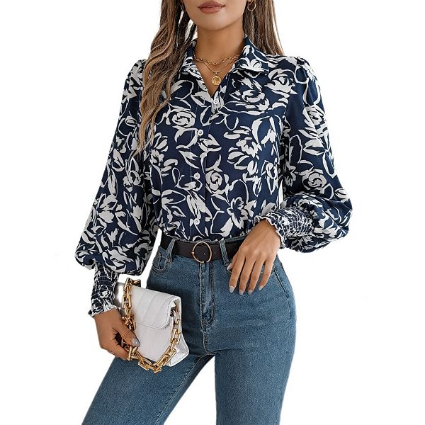Женская блузка с длинным рукавом и цветочным принтом в стиле лапланд Yesfashion, Dark Blue Flower
Женская блузка с длинным рукавом и цветочным принтом в стиле лапланд Yesfashion, Dark Blue Flower