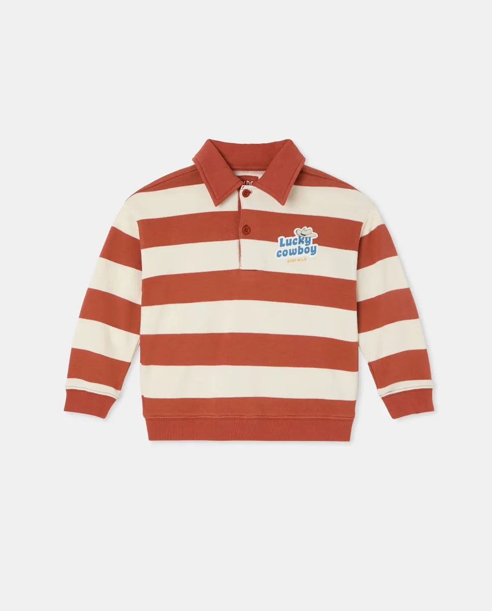 Детская толстовка в полоску с воротником поло Kids El Corte Inglés, красный
Детская толстовка в полоску с воротником поло Kids El Corte Inglés, красный