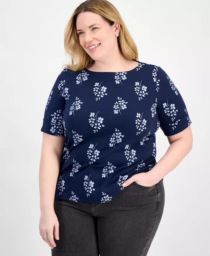 Топ с принтом и рукавом три четверти больших размеров Style & Co, мультиколор
Топ с принтом и рукавом три четверти больших размеров Style & Co, мультиколор