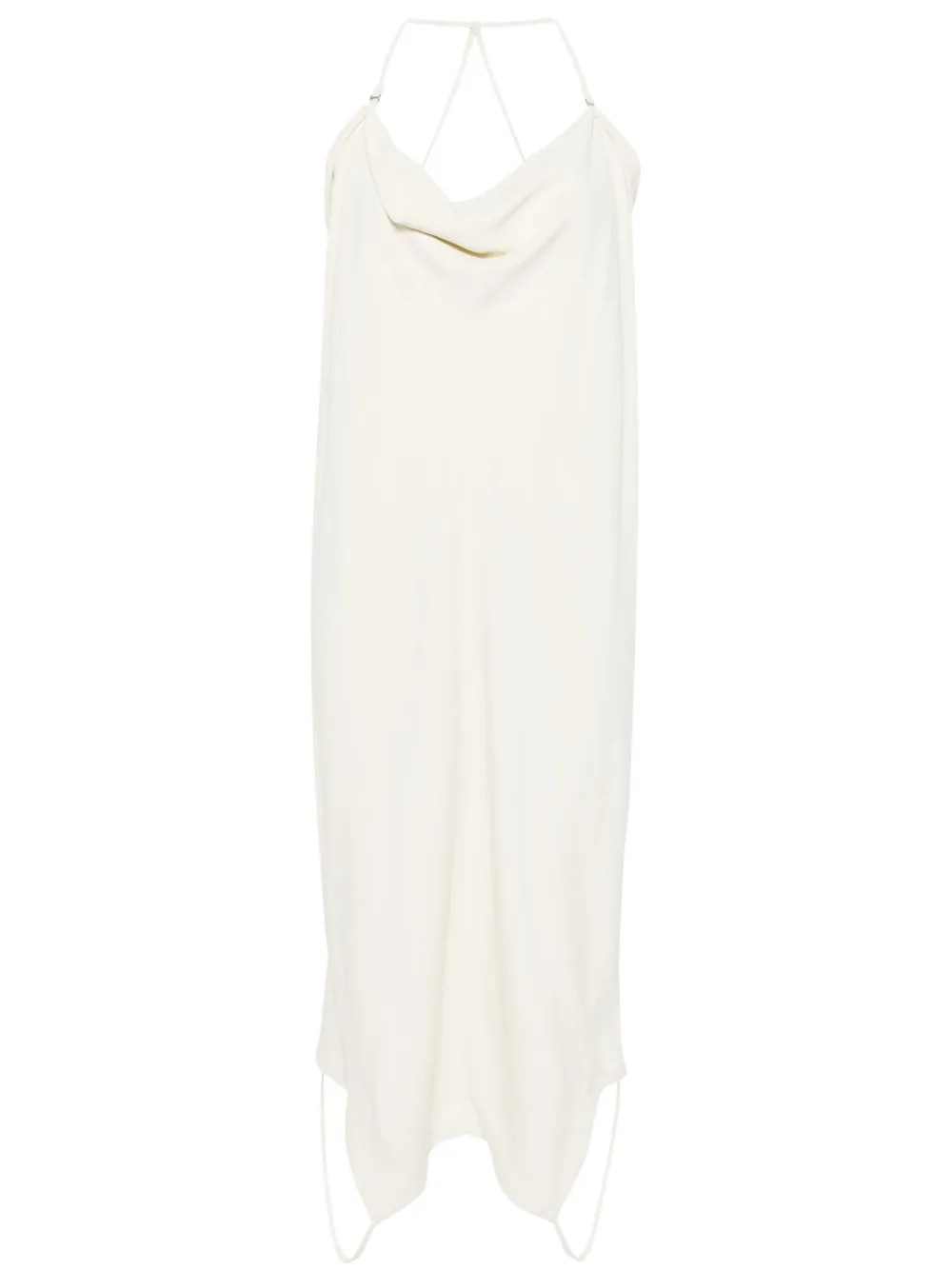 Креповое платье-комбинация Upside-down Viktor & Rolf, нейтральный 
Креповое платье-комбинация Upside-down Viktor & Rolf, нейтральный