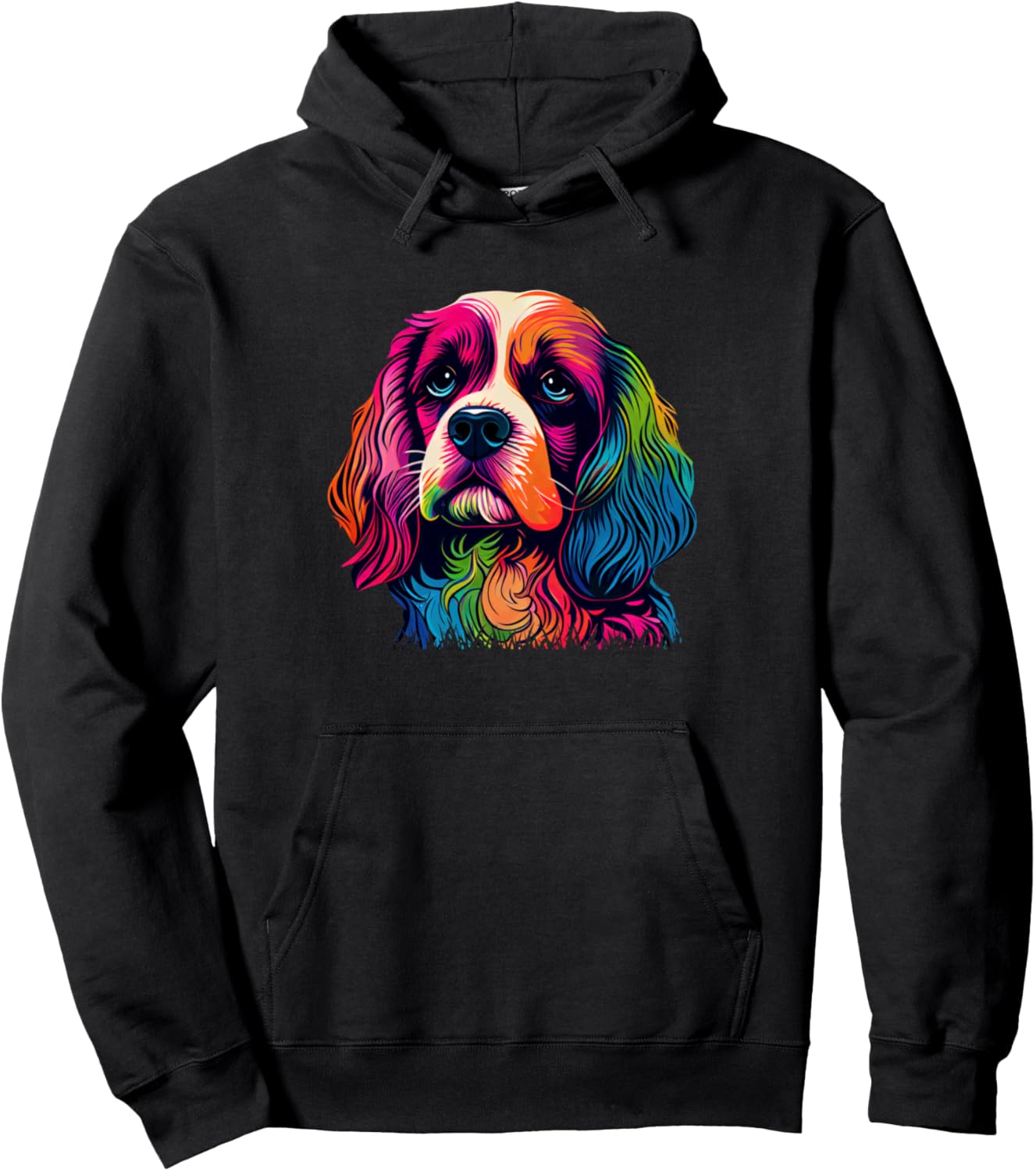 Худи с ярким художественным портретом радужного щенка Vibrant Colorful Dog Lovers Collection, черный
Худи с ярким художественным портретом радужного щенка Vibrant Colorful Dog Lovers Collection, черный