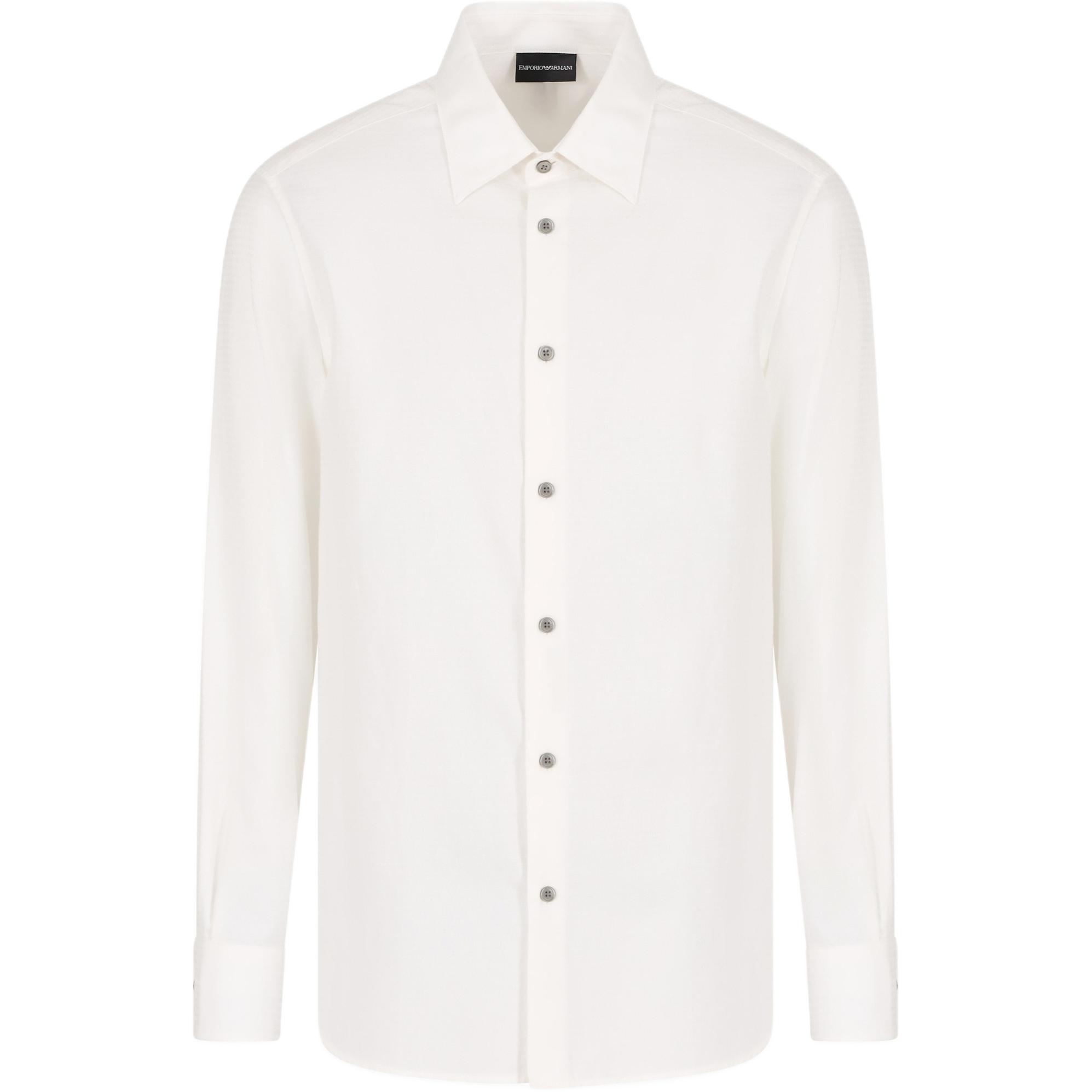 EMPORIO ARMANI Мужская белая рубашка
EMPORIO ARMANI Мужская белая рубашка