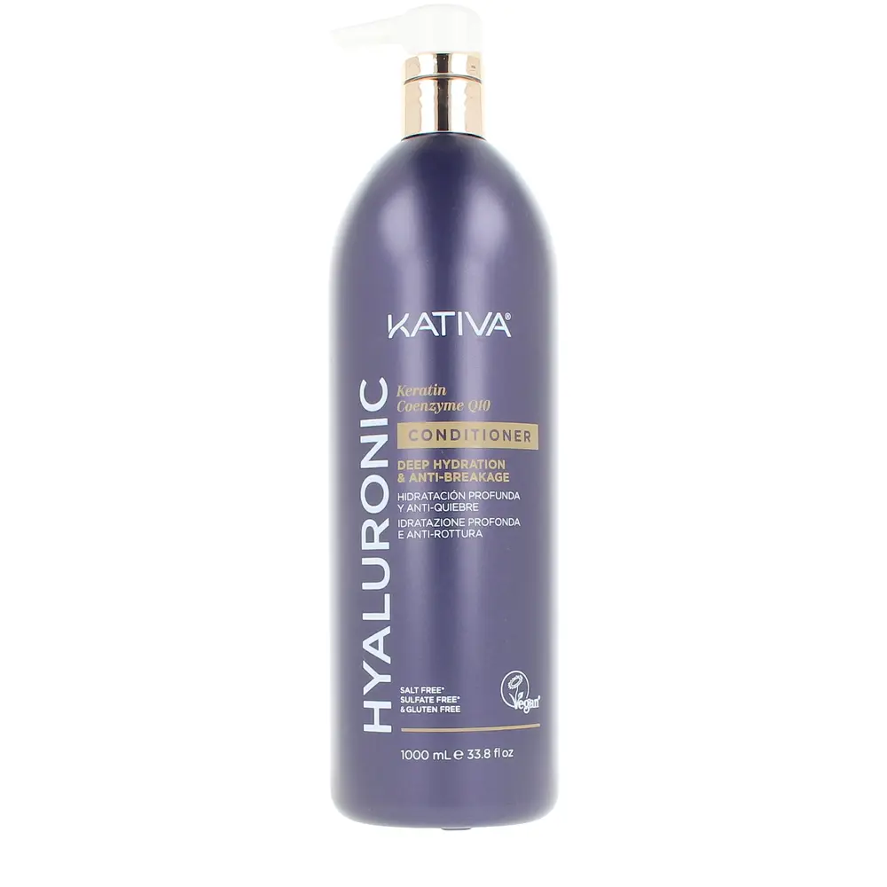 Кондиционер для волос Hyaluronic keratin & coenzyme q10 conditioner Kativa, 1000 мл.
Кондиционер для волос Hyaluronic keratin & coenzyme q10 conditioner Kativa, 1000 мл.