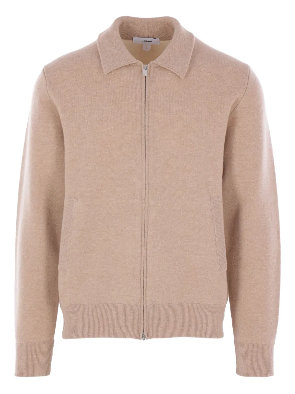 Кардиган на молнии с длинными рукавами Lardini, нейтральный
Кардиган на молнии с длинными рукавами Lardini, нейтральный