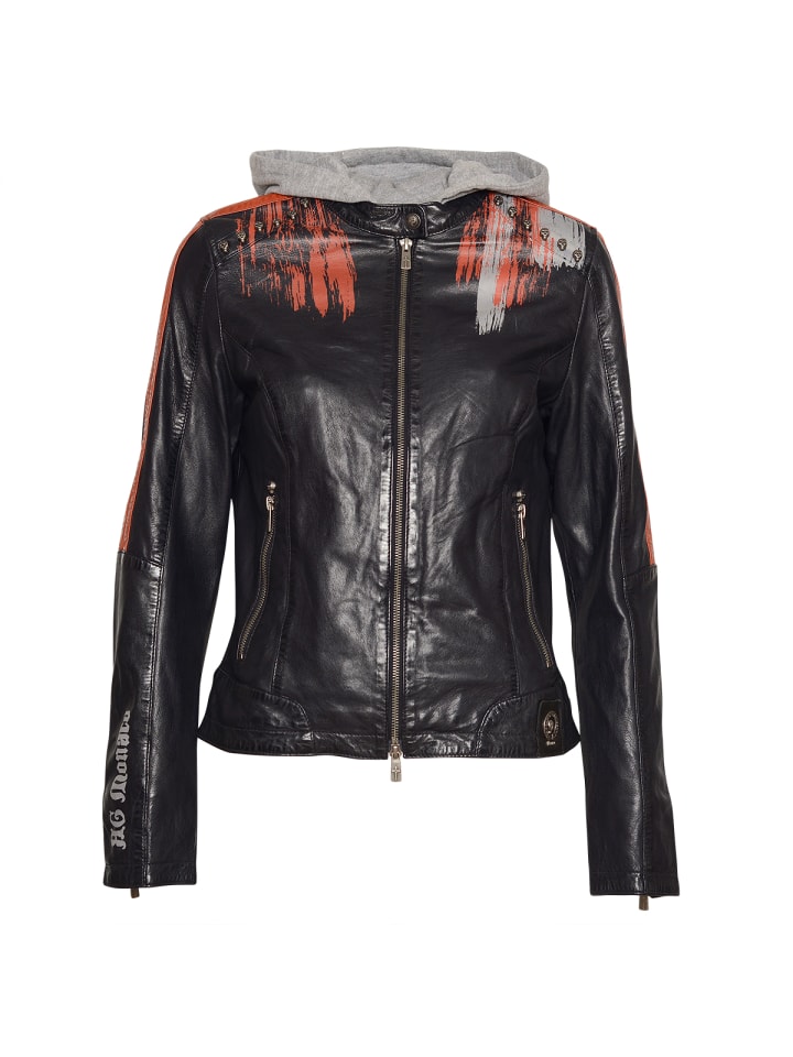 Roberto Geissini Черная кожаная куртка Maylin
Roberto Geissini Черная кожаная куртка Maylin