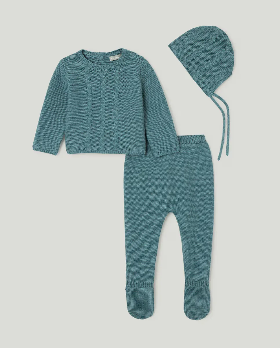 Вязаный детский комплект с капюшоном Coconut El Corte Inglés, цвет 530 Verde Oscuro
Вязаный детский комплект с капюшоном Coconut El Corte Inglés, цвет 530 Verde Oscuro