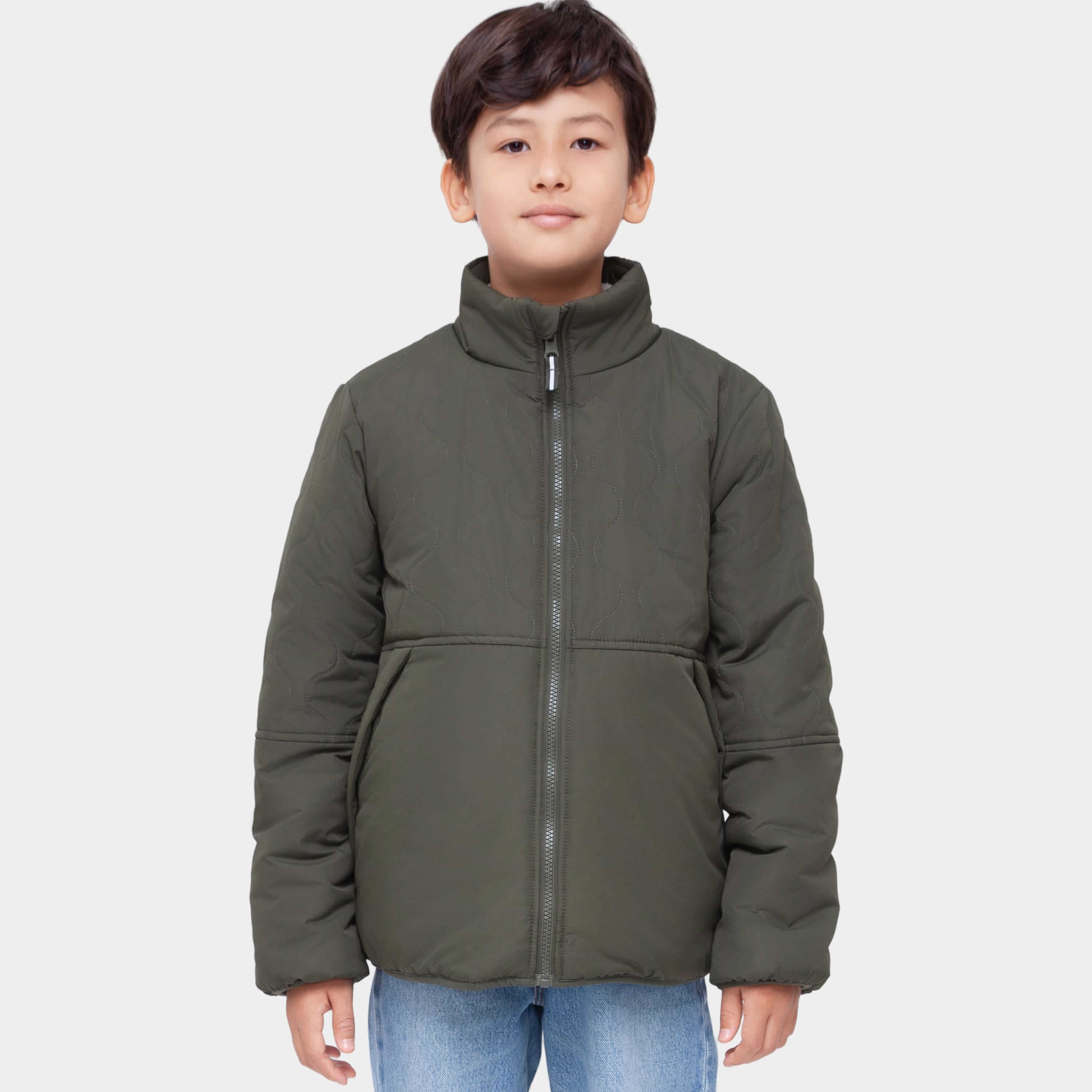 Двусторонняя стеганая куртка Rokka&Rolla для мальчиков, пуховик на флисовой подкладке, оливковый
Двусторонняя стеганая куртка Rokka&Rolla для мальчиков, пуховик на флисовой подкладке, оливковый