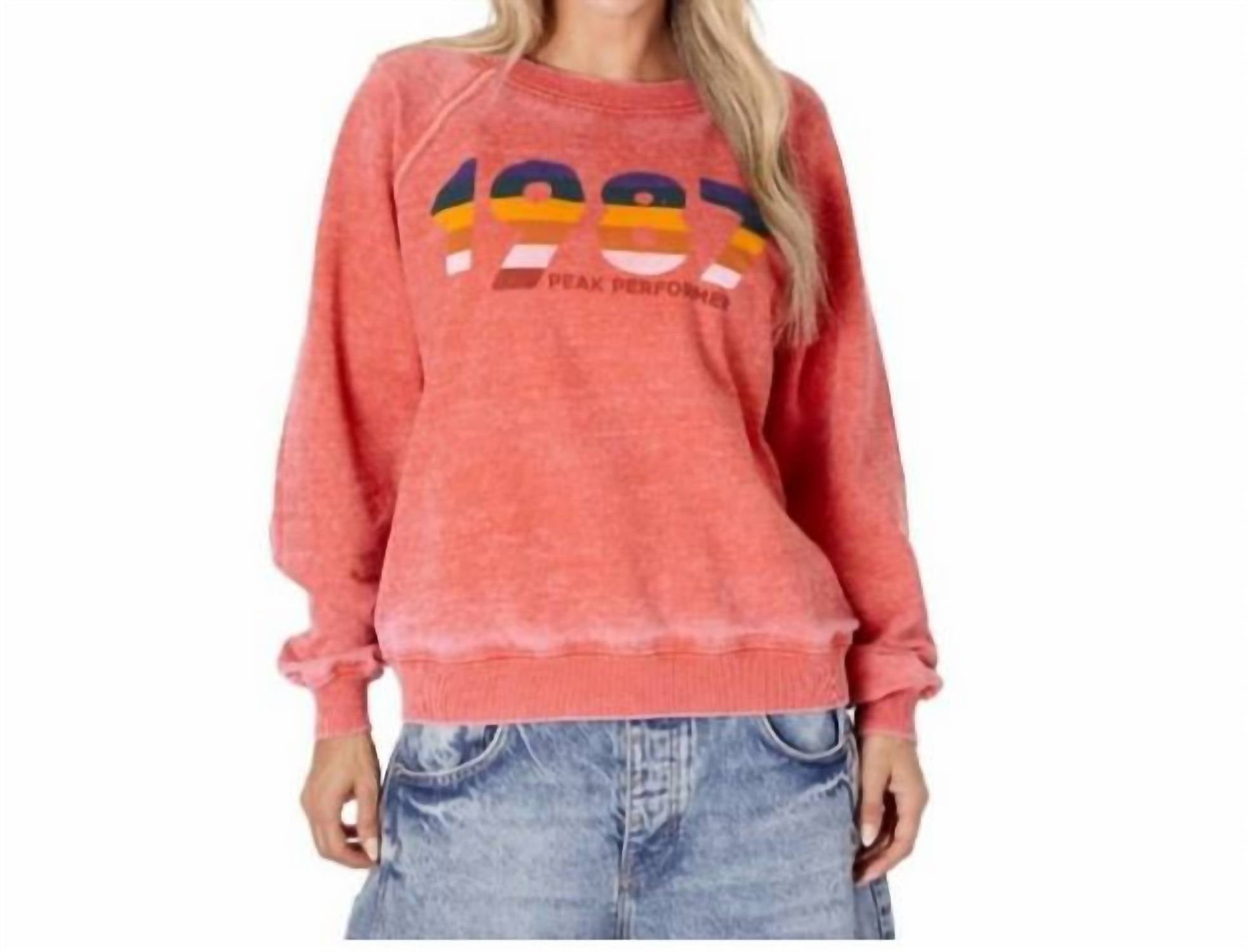 1987 Peak Performer Свитер с эффектом выгорания в розовом Prince Peter
1987 Peak Performer Свитер с эффектом выгорания в розовом Prince Peter