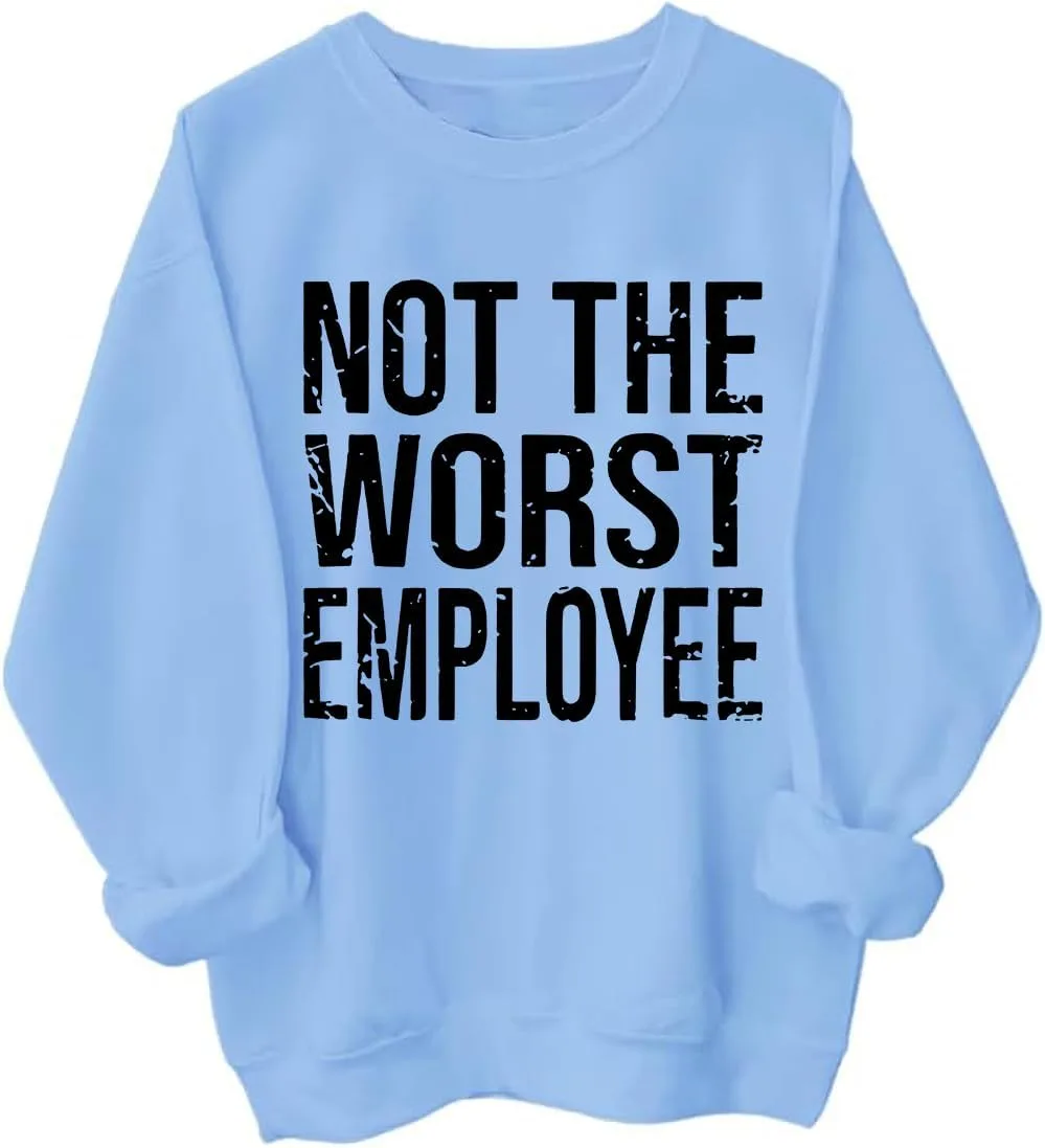 Толстовка Not The Worst Employee с саркастичной надписью Exosea
Толстовка Not The Worst Employee с саркастичной надписью Exosea