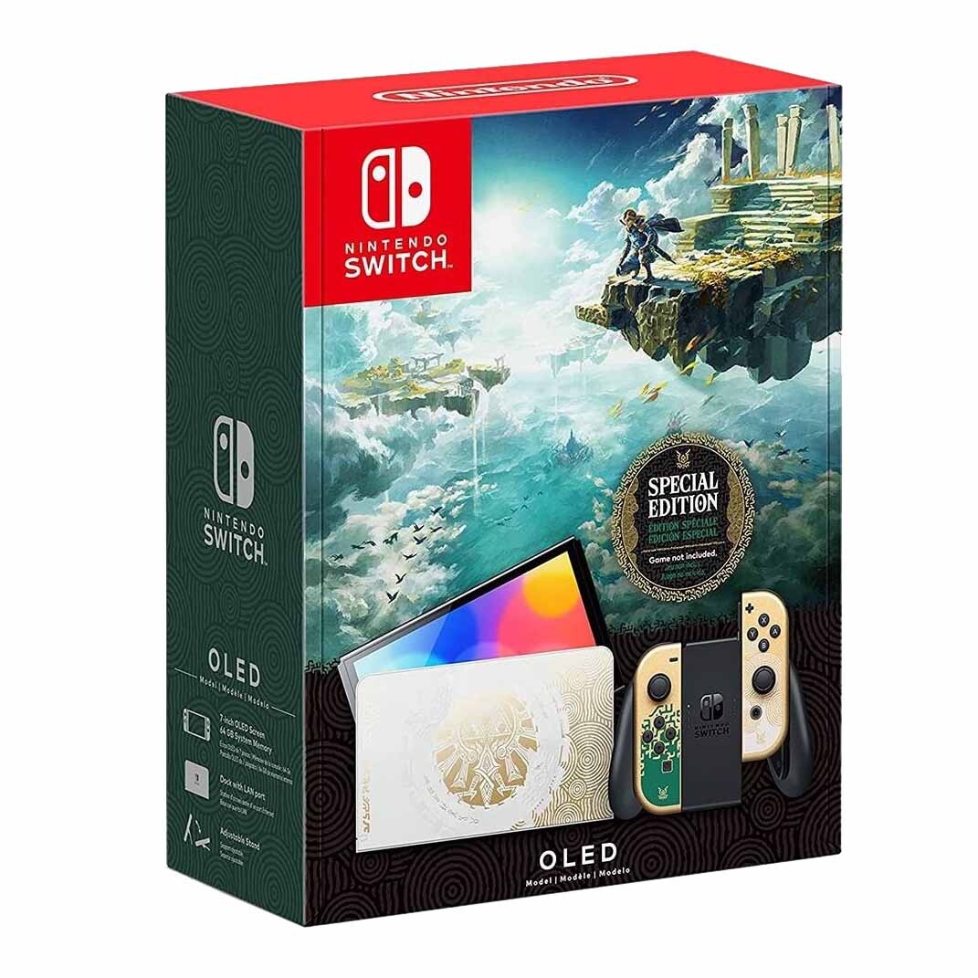 Игровая консоль Nintendo Switch OLED, The Legend of Zelda Tears of the Kingdom Edition
Игровая консоль Nintendo Switch OLED, The Legend of Zelda Tears of the Kingdom Edition