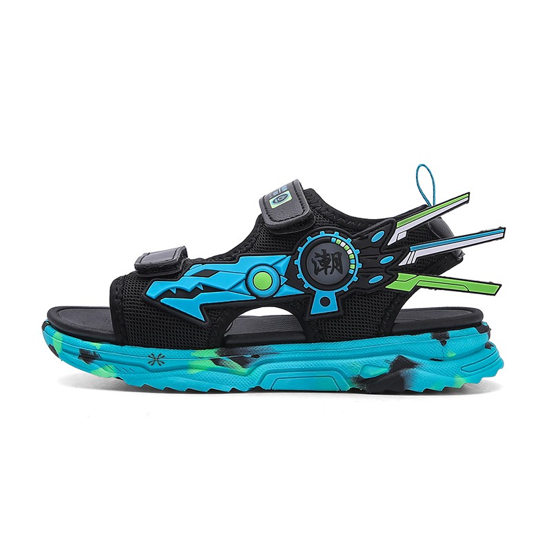 Детские сандалии с противоскользящей подошвой, устойчивые к истиранию, дышащие, с противоскользящей подошвой YUZHAOLIN, синий 
Детские сандалии с противоскользящей подошвой, устойчивые к истиранию, дышащие, с противоскользящей подошвой YUZHAOLIN, синий