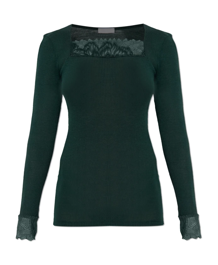 Топ Celeste из шерсти и шелка с кружевом Hanro, зеленый
Топ Celeste из шерсти и шелка с кружевом Hanro, зеленый