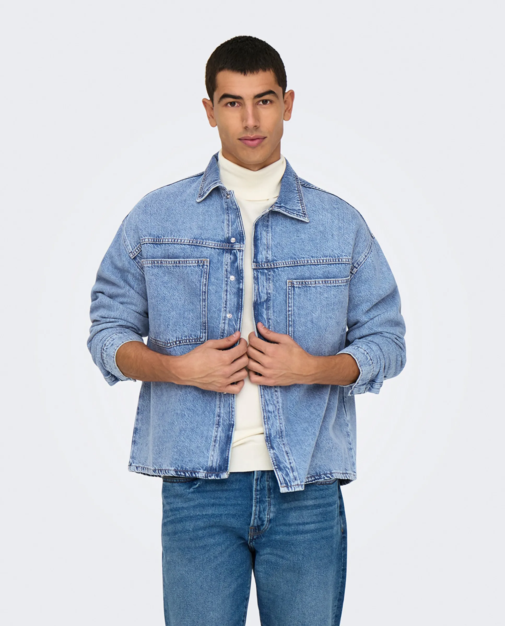 Классическая ковбойская куртка для мужчин Only & Sons, синий
Классическая ковбойская куртка для мужчин Only & Sons, синий