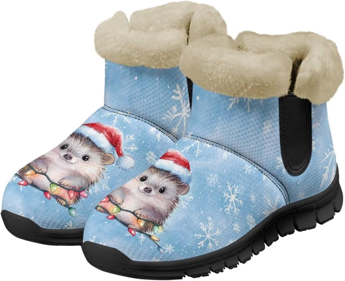 Зимние ботинки для женщин и мужчин с меховой подкладкой, противоскользящие, удобные, теплые, зимние ботинки Noprintge, Hedgehog
Зимние ботинки для женщин и мужчин с меховой подкладкой, противоскользящие, удобные, теплые, зимние ботинки Noprintge, Hedgehog