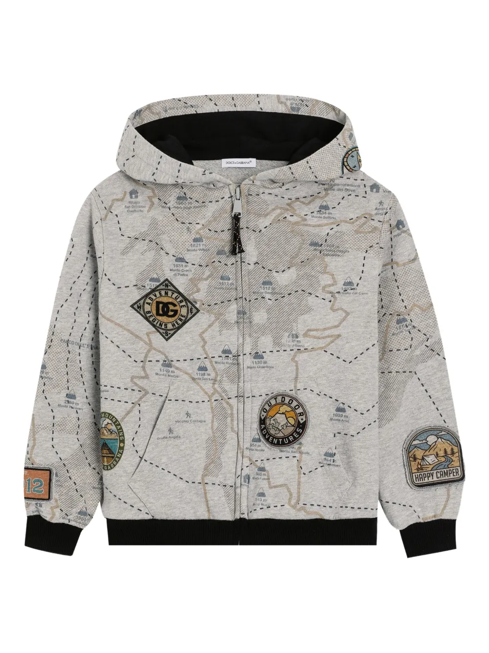 Худи на молнии с принтом Dolce & Gabbana Kids, серый
Худи на молнии с принтом Dolce & Gabbana Kids, серый