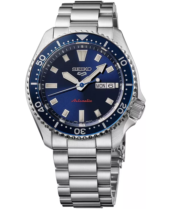 Мужские спортивные часы с серебряным браслетом из нержавеющей стали, 5 цветов, 42,5 мм Seiko, blue
Мужские спортивные часы с серебряным браслетом из нержавеющей стали, 5 цветов, 42,5 мм Seiko, blue