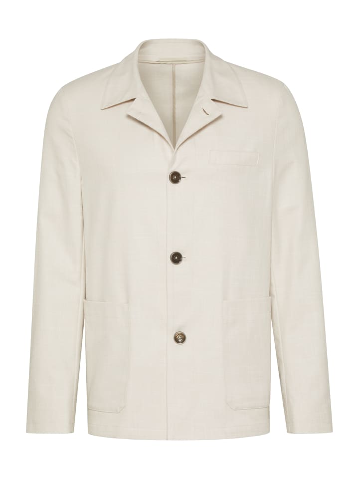 Bugatti Однобортный жакет цвета экрю
Bugatti Однобортный жакет цвета экрю