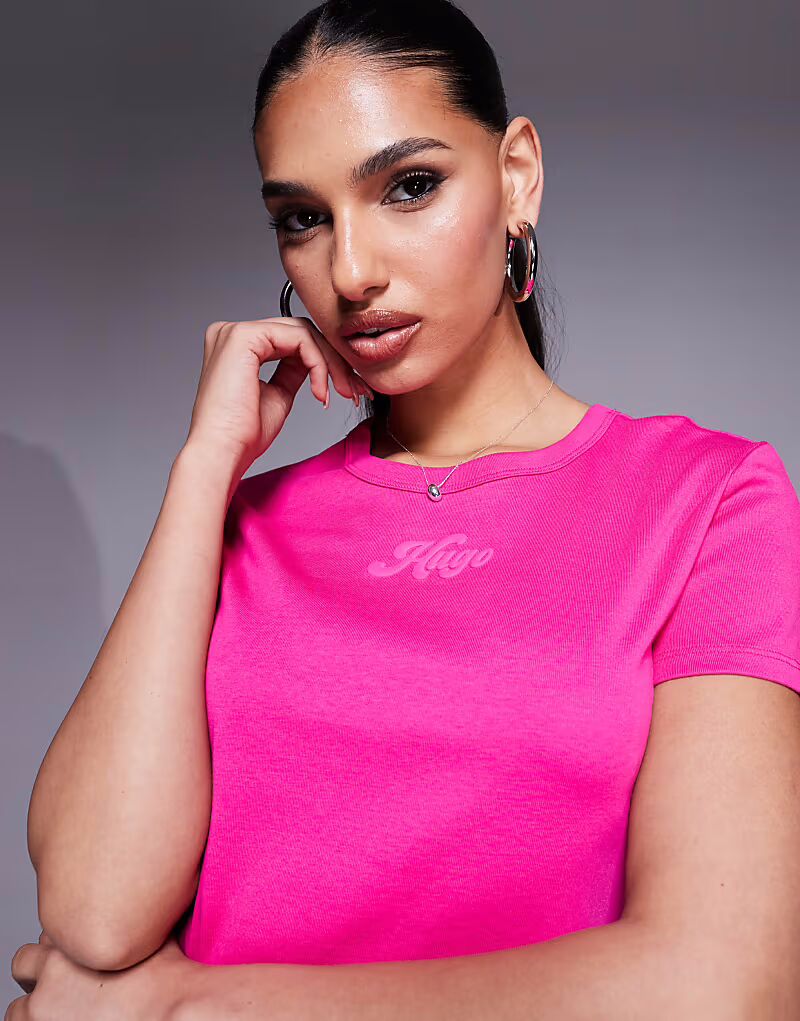 Детская футболка Hugo Red Delanor розового цвета с логотипом 
Детская футболка Hugo Red Delanor розового цвета с логотипом