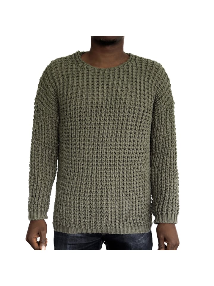Повседневный мужской вязаный свитер с круглым вырезом цвета хаки COFI 1453
Повседневный мужской вязаный свитер с круглым вырезом цвета хаки COFI 1453