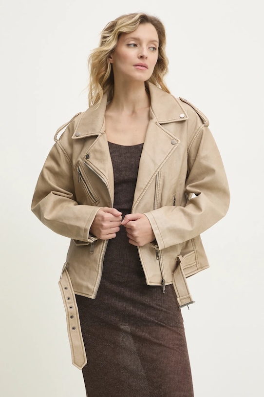 Байкерская куртка Answear.Lab, бежевый
Байкерская куртка Answear.Lab, бежевый