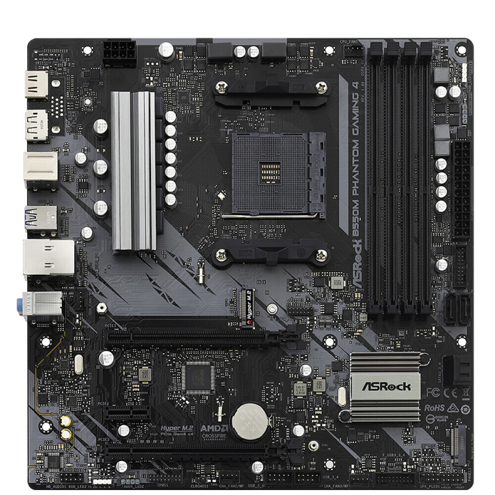 Материнская плата ASRock B550M Phantom Gaming 4, AM4, DDR4
Материнская плата ASRock B550M Phantom Gaming 4, AM4, DDR4