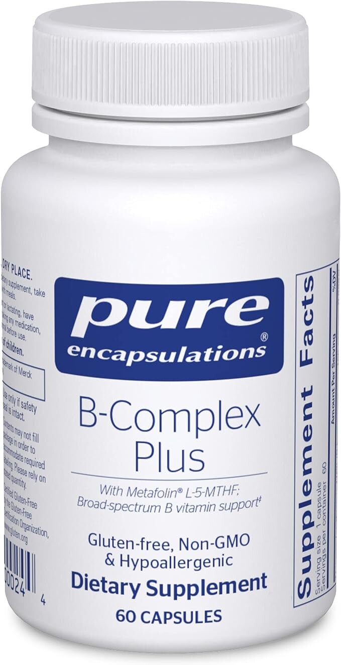 Комплекс витаминов группы B Pure Encapsulations, 60 капсул
Комплекс витаминов группы B Pure Encapsulations, 60 капсул